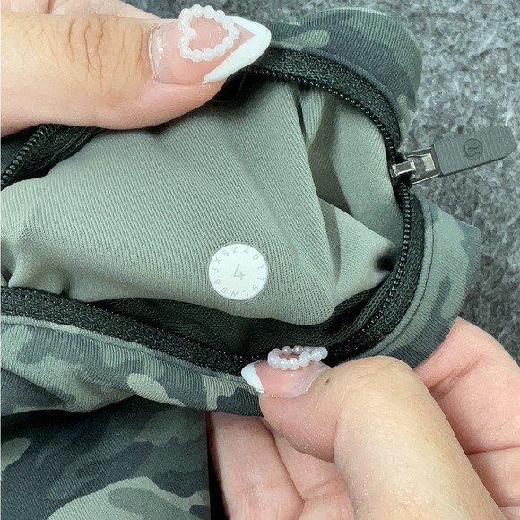 🍃Lululemon Speed Up 7/8 Tight *25” Evergreen Camo Green Multi Sz 4✨Like 🆕 - Picture 9 of 9